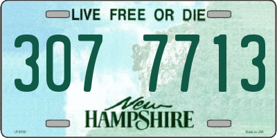 NH license plate 3077713