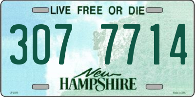 NH license plate 3077714