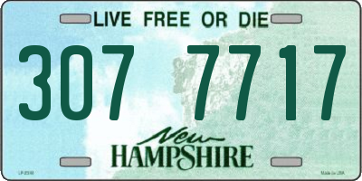 NH license plate 3077717