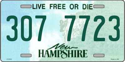 NH license plate 3077723