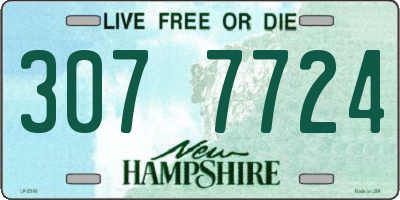 NH license plate 3077724