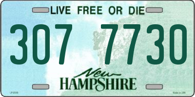 NH license plate 3077730