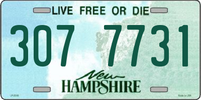 NH license plate 3077731