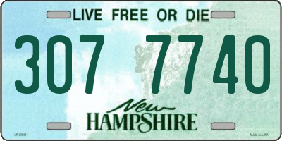 NH license plate 3077740