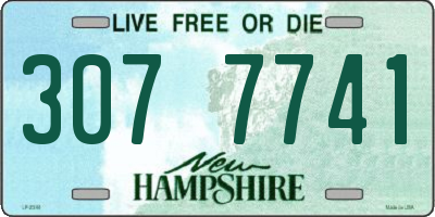 NH license plate 3077741
