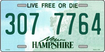 NH license plate 3077764