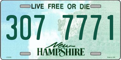NH license plate 3077771