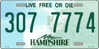 NH license plate 3077774