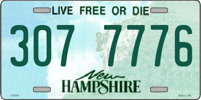 NH license plate 3077776