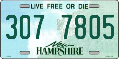 NH license plate 3077805