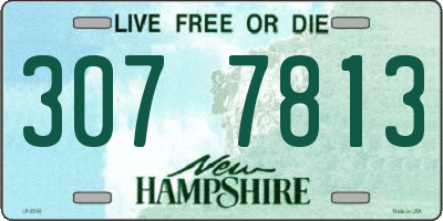 NH license plate 3077813
