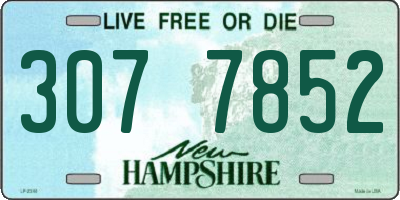 NH license plate 3077852