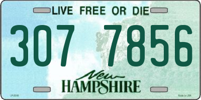 NH license plate 3077856