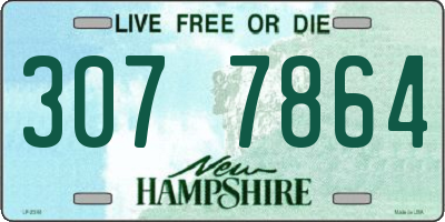 NH license plate 3077864