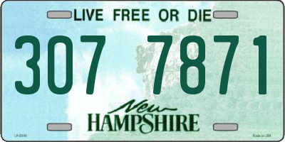NH license plate 3077871
