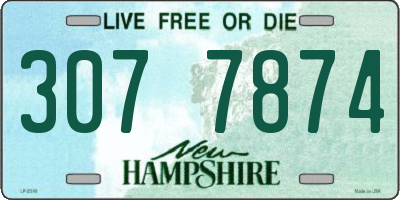 NH license plate 3077874