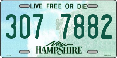 NH license plate 3077882