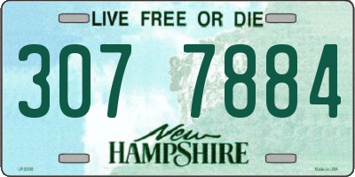 NH license plate 3077884