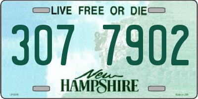 NH license plate 3077902