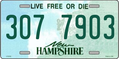 NH license plate 3077903