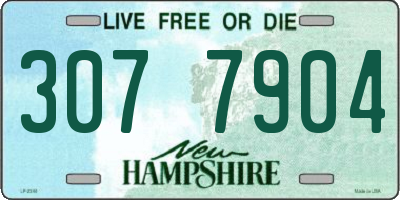 NH license plate 3077904