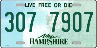 NH license plate 3077907