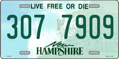 NH license plate 3077909