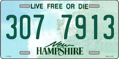 NH license plate 3077913