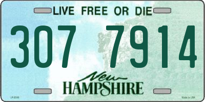 NH license plate 3077914
