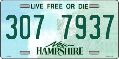 NH license plate 3077937