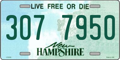 NH license plate 3077950