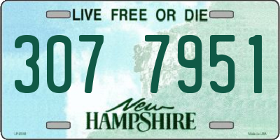 NH license plate 3077951