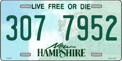 NH license plate 3077952