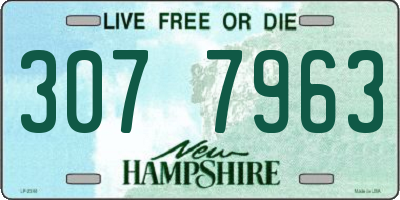 NH license plate 3077963