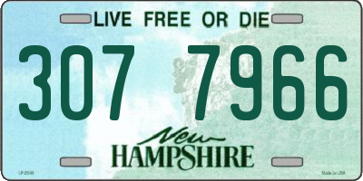 NH license plate 3077966
