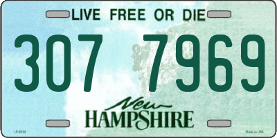 NH license plate 3077969