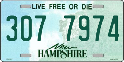 NH license plate 3077974