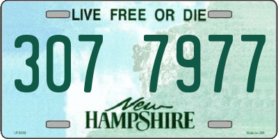 NH license plate 3077977