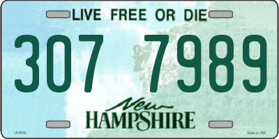 NH license plate 3077989