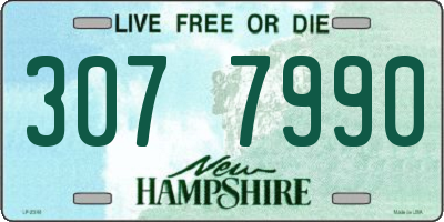 NH license plate 3077990