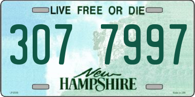 NH license plate 3077997