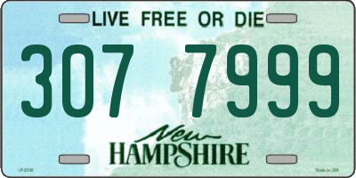 NH license plate 3077999