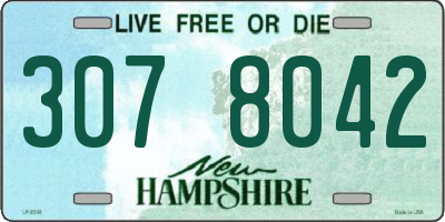 NH license plate 3078042