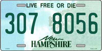 NH license plate 3078056