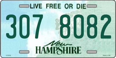 NH license plate 3078082