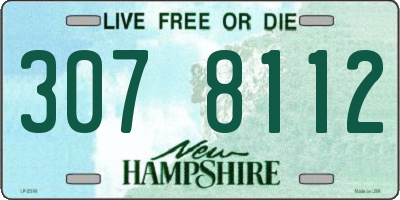 NH license plate 3078112
