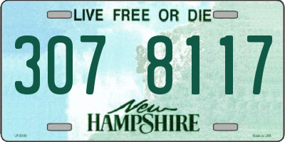 NH license plate 3078117
