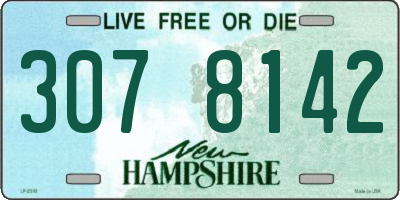 NH license plate 3078142