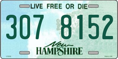 NH license plate 3078152