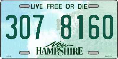 NH license plate 3078160